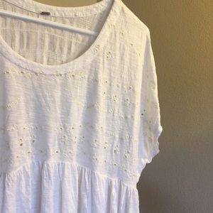 Free people eyelet tshirt
